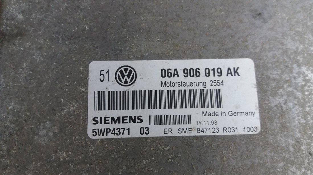 Calculator motor vw golf 4 1.6b 06a906019ak