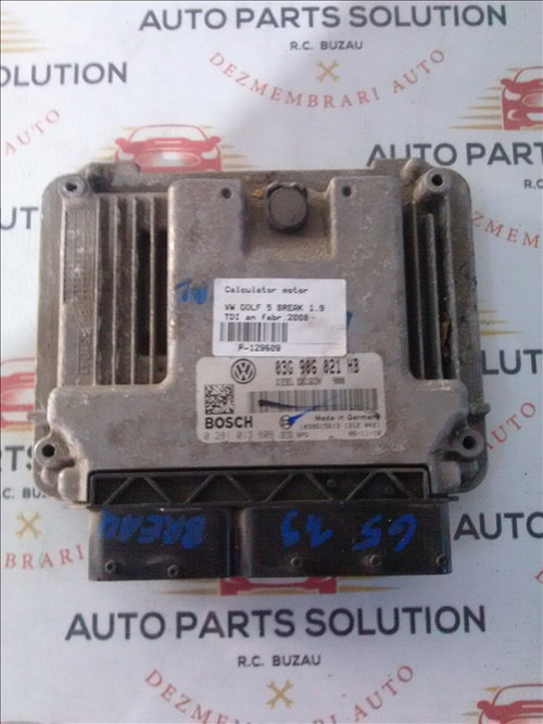 Calculator motor VW GOLF 5 BREAK 1.9 TDI an fabr.2008