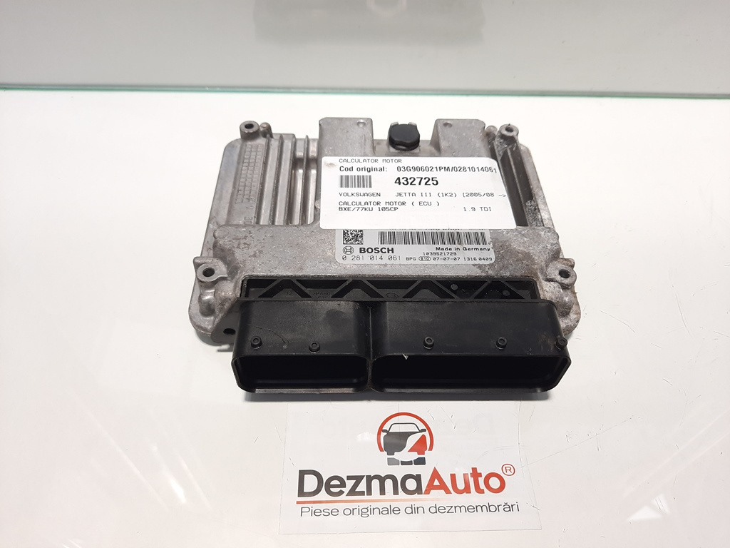 Calculator motor, Vw Jetta 3 (1K2) [Fabr 2005-2010] 03G906021PM, 0281014061(id:432725)