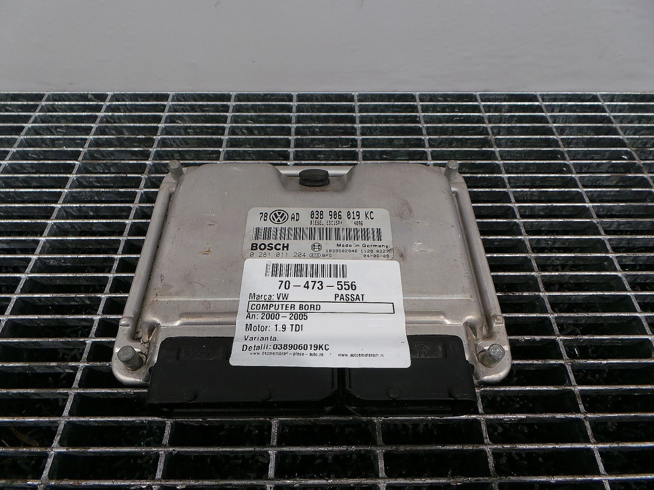 CALCULATOR MOTOR VW PASSAT 1.9 TDI - (20