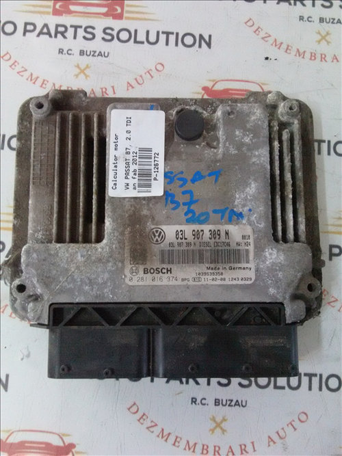 Calculator motor VW PASSAT B7, 2.0 TDI an fab 2012
