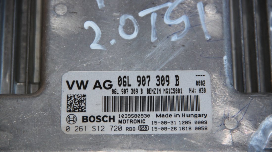 Calculator motor VW Tiguan AD1 2.0 TSI cod: 06L907309B model 2017