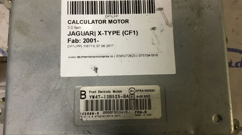 Calculator Motor Yw4t13b525ba 3.0 Ben Jaguar X-TYPE CF1 2001