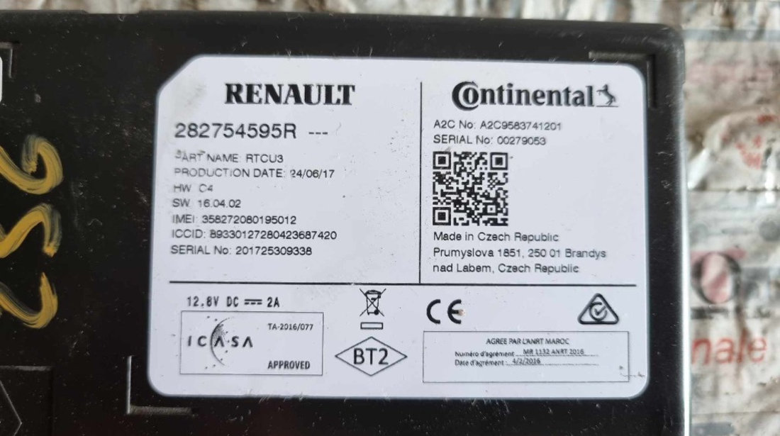 Calculator multimedia 282754595r Renault Scénic IV