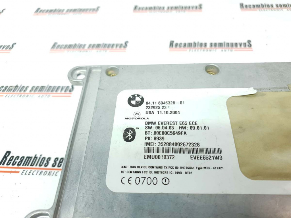 Calculator MULTIMEDIA MOTOROLA BMW E65 84.11 6946328-01 / 84 11 6946328 01 / 8411694632801 / 232925 23 / 2329252384.11 6946328-01 / 84 11 6946328 01 / 8411694632801 / 232925 23 / 23292523