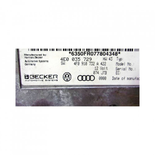 Calculator navigatie BECKER AUDI A6 4E0 035 729 / 4E0035729 / 4F0 910 732 A / 4F0910732A4E0 035 729 ...