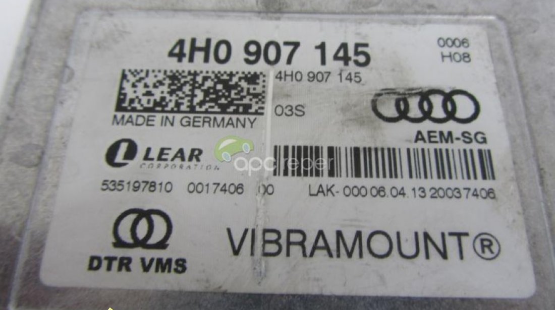 Calculator Night Vision Original Audi A8 4H A7 A6 4G cod 4H0907145