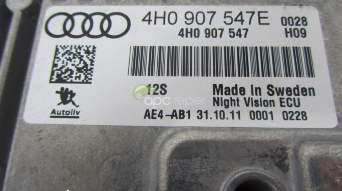 Calculator Night Vision Original Audi A8 4H A7 A6 4G cod 4H0907547E