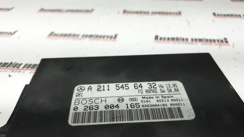 Calculator parcare BOSCH MERCEDES-BENZ W211 A 211 545 64 32 / A2115456432 / 0 263 004 165 / 0263004165A 211 545 64 32 / A2115456432 / 0 263 004 165 / 0263004165