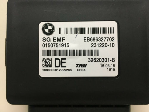 Calculator parcare TRW BMW SERIE 5 EB686327702 / SG EMF / SGEMF / 231220 10 / 23122010 / 32620301 B ...