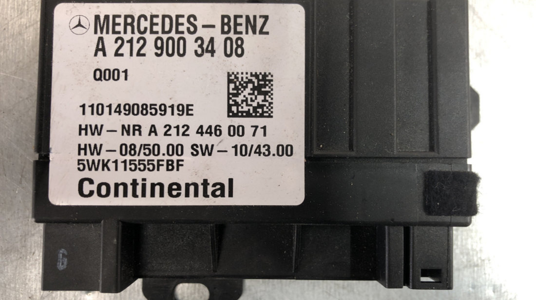 Calculator Pompa Combustibil Mercedes-Benz E T220 W212 CDI BlueEFFICIENCY 5G-Tronic, 170cp sedan 2010 (A2129003408)