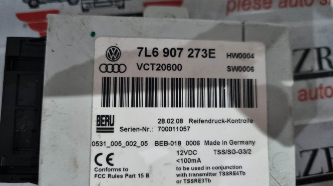Calculator presiune pneuri VW Phaeton cod piesa : 7l6907273e