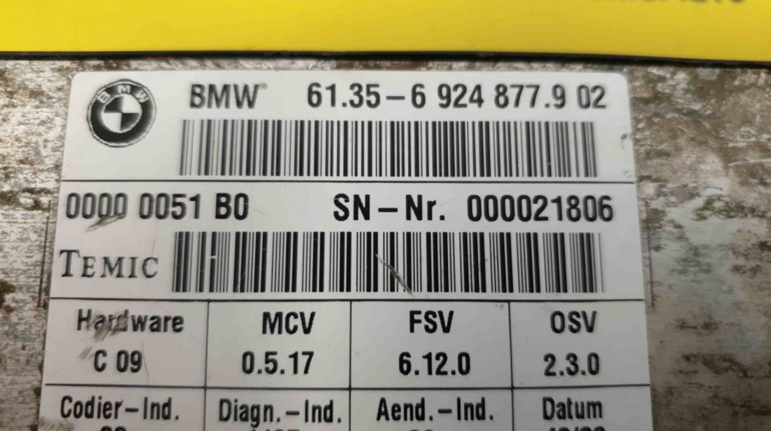 Calculator Scaun BMW, 61.35-6 924 877.9 02, 000021806