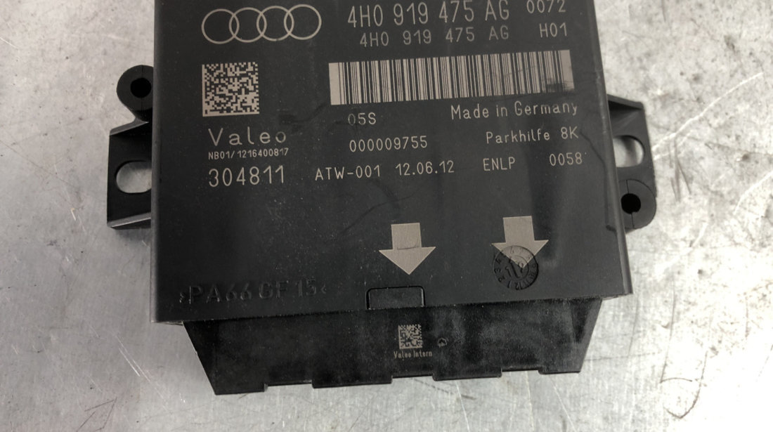 Calculator senzor de parcare Audi A6 C7 Avant 2.0 TDI Multitronic, 177cp sedan 2013 (4H0919475AG)