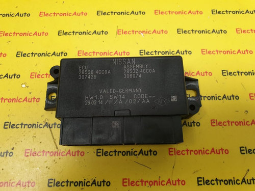Calculator Senzor Parcare Nissan X-TRAIL MK3 NT32, 285384CC0A, 285324CC0A