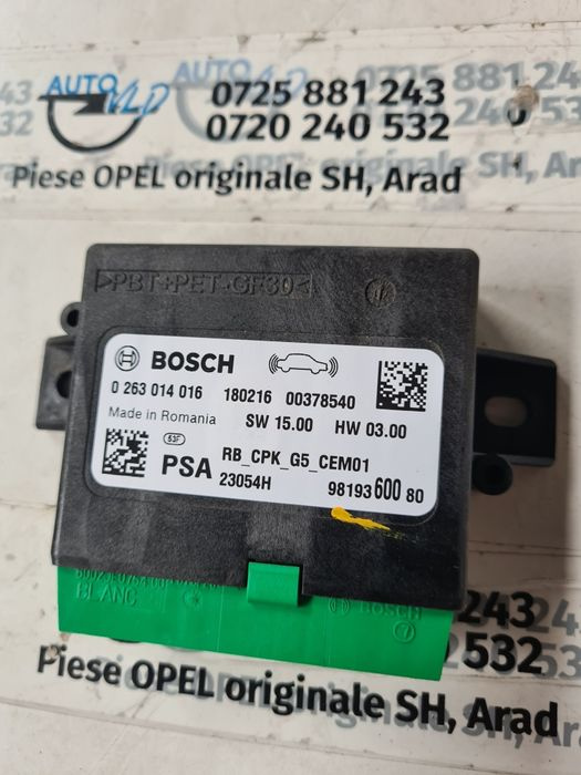 Calculator senzori 0263014016 Opel Grandland X Peugeot Citroen 2014+