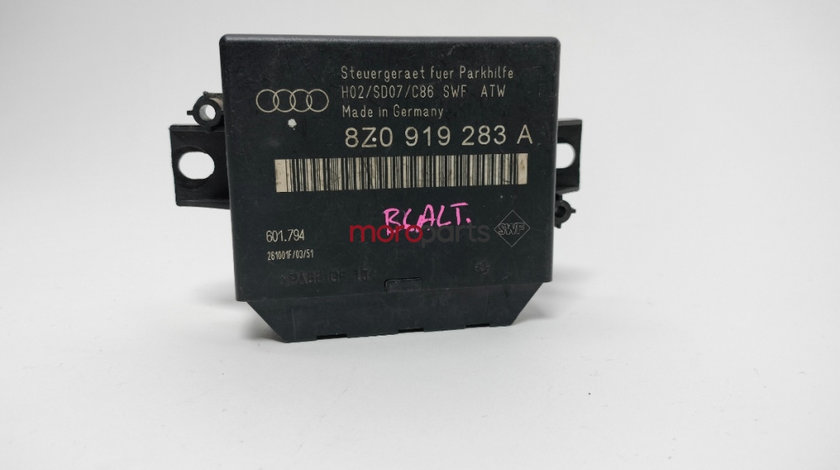 Calculator senzori de parcare Audi A4 8E 2002 2003 ALT OEM 8Z0919283A