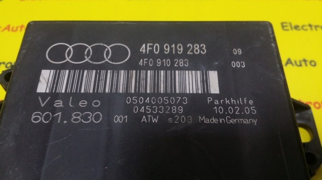 Calculator Senzori Parcare Audi, 4F0919283, 4F0910283