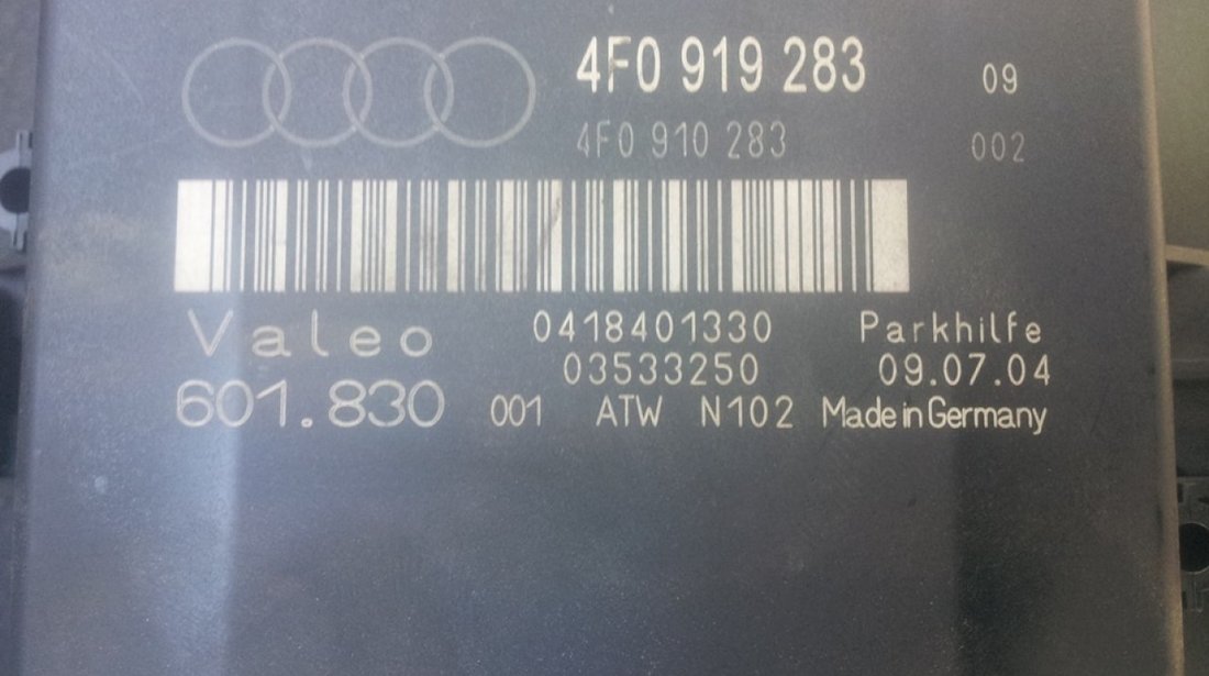 Calculator Senzori Parcare Audi A6 4f Cod 4f0919283