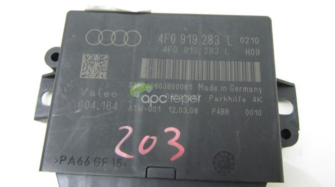 Calculator senzori parcare Audi A6 4F / Q7 4L cod 4F0919283L