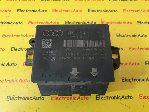 Calculator Senzori Parcare Audi A6, A7, A8, 4H0919475L, 4H0918475C, 303160