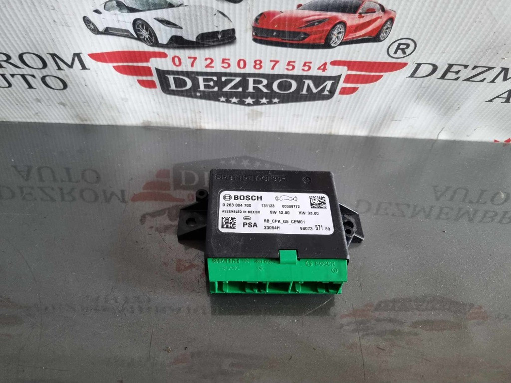 Calculator senzori parcare fata + spate Citroen C4 B7 cod piesa 9807357180