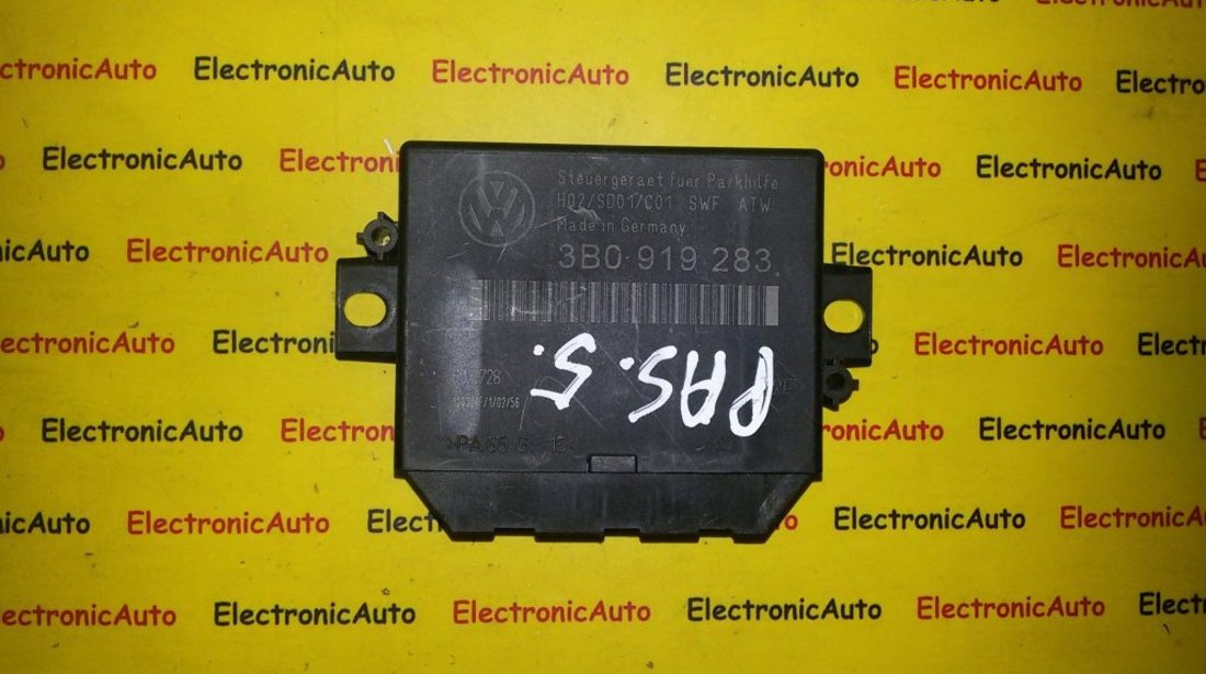 Calculator Senzori Parcare Parktronic VW Passat B5 3B0919283