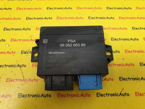 Calculator Senzori Parcare Peugeot 3008, 9800266380, AAST8xA515 ECU