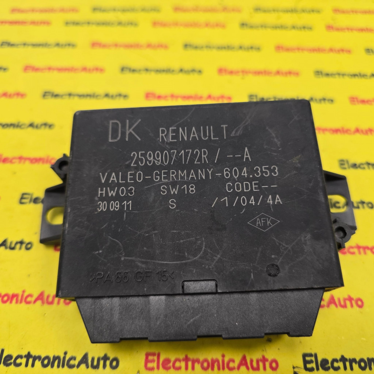 Calculator Senzori Parcare Renault Laguna 3, 259907172R, 604353,