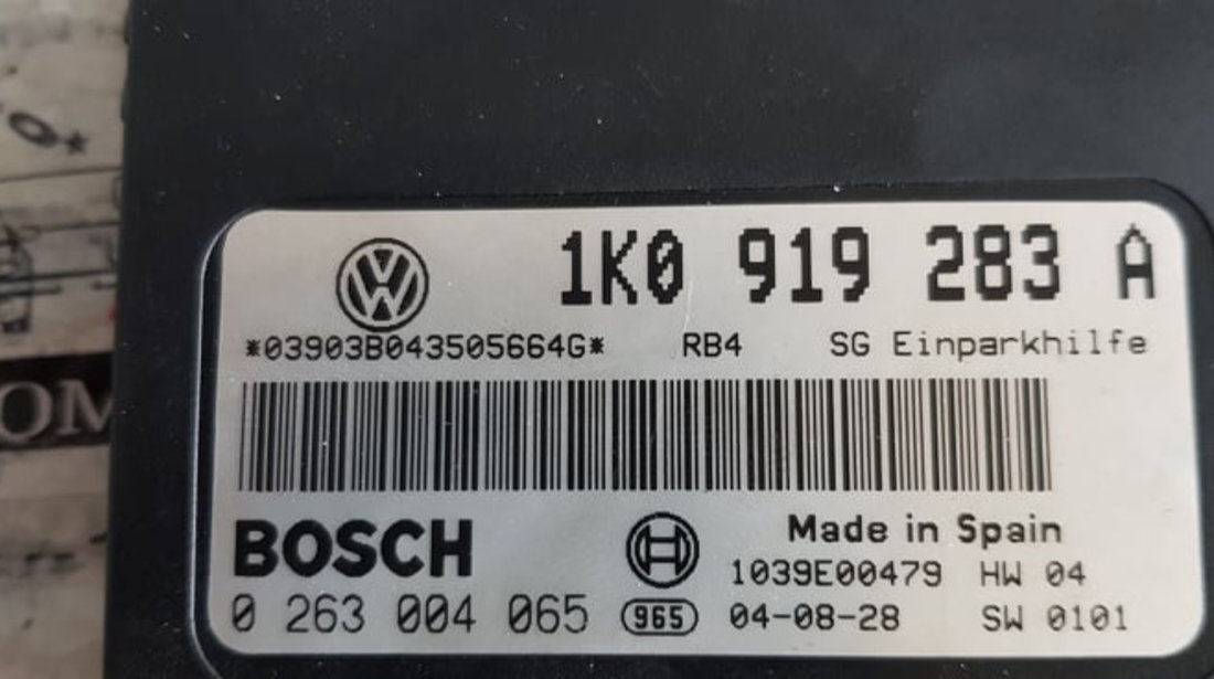 Calculator senzori parcare VW Jetta III cod 1k0919283a