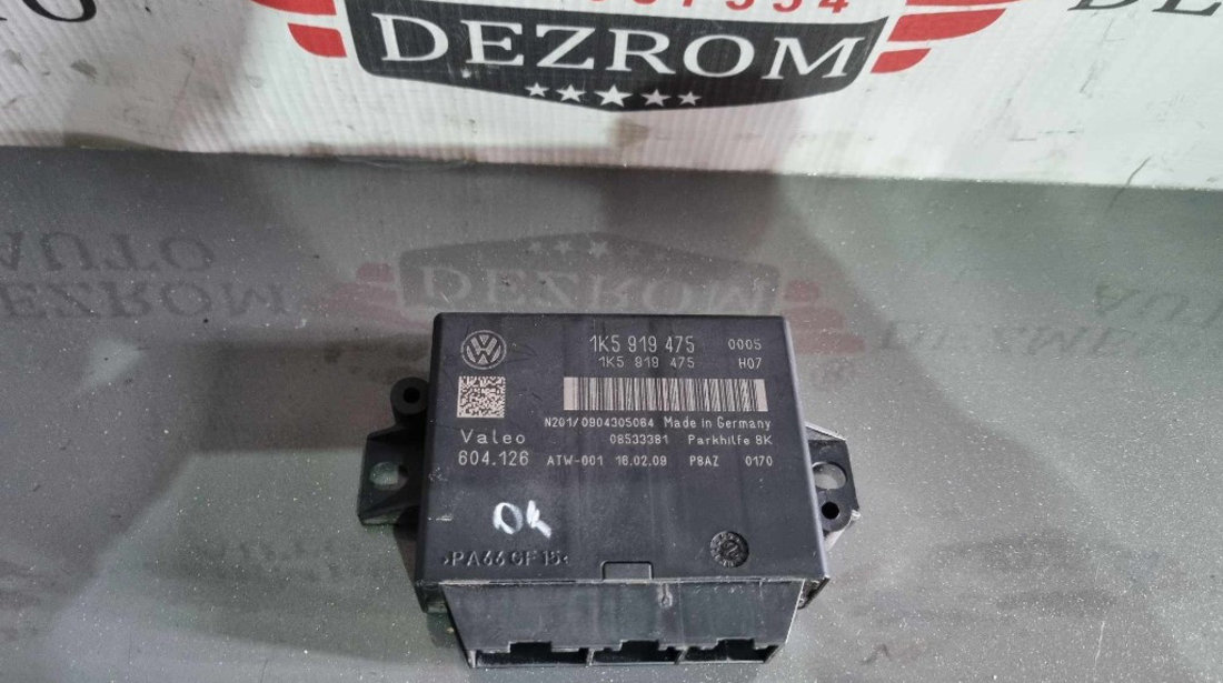 Calculator senzori parcare VW Jetta Mk5 cod 1k5919475