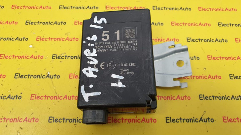 Calculator Senzori Presiune Roti Toyota Auris 1.8 Hybrid, 89760-02151, MB158400-3430