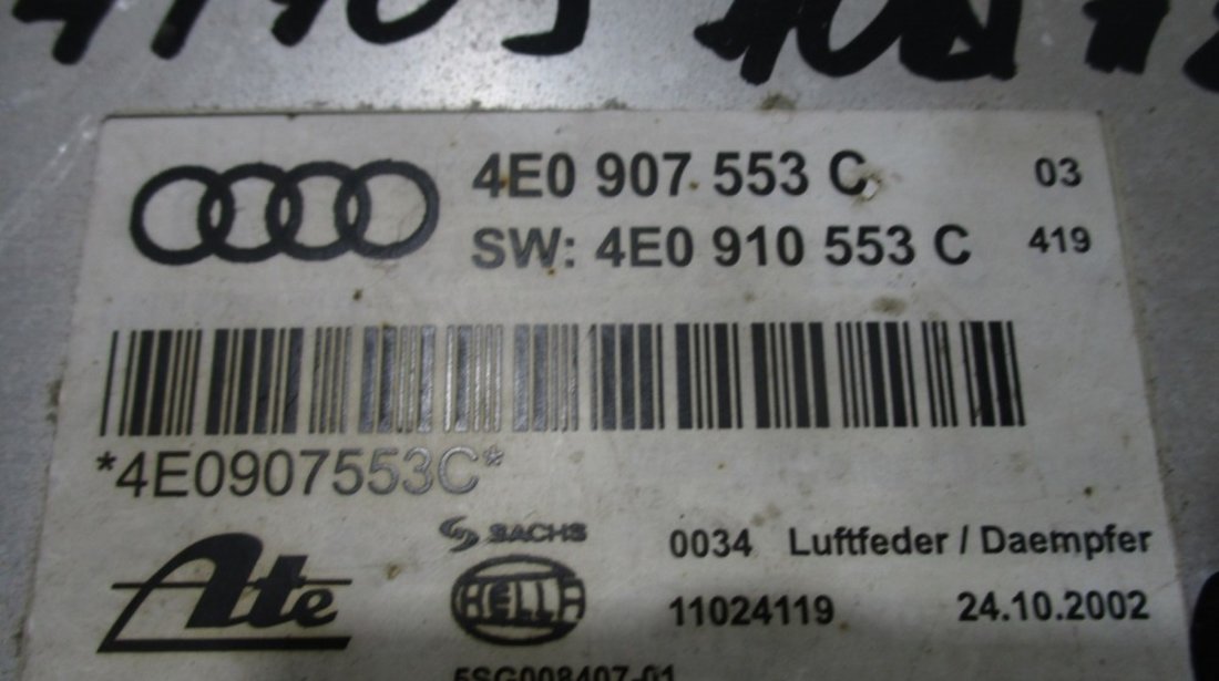 Calculator suspensie Audi A8 an 2002 2003 2004 2005 2006 2007 2008 2009 cod 4E0907553C