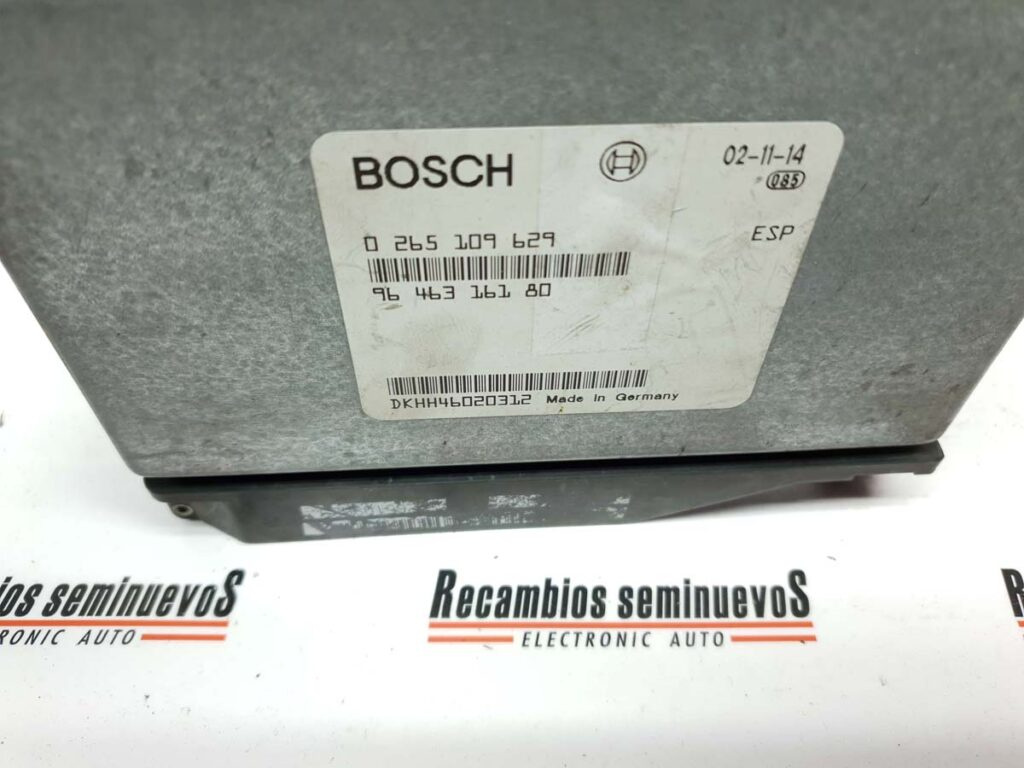 Calculator suspensie BOSCH PEUGEOT 607 0 265 109 629 / 0265109629 / 96 463 161 80 / 96463161800 265 109 629 / 0265109629 / 96 463 161 80 / 9646316180