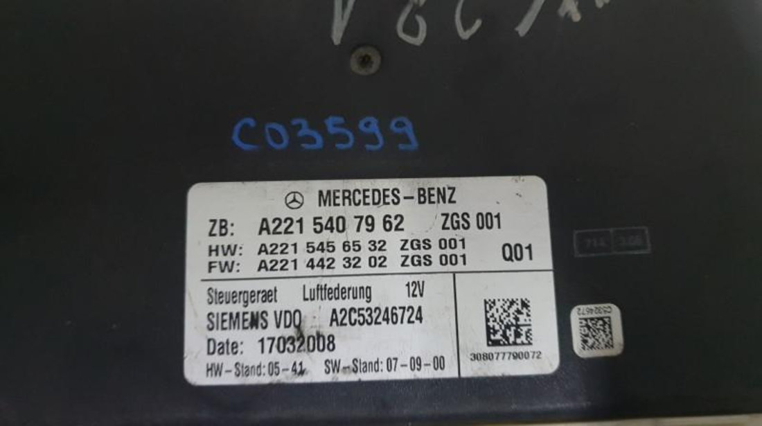 Calculator suspensie Mercedes S-Class (2005-2009) [W221] a2215407962