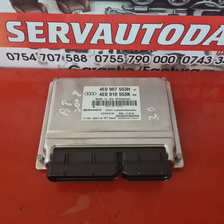 Calculator suspensii aer Audi A8 (2002-2009) [4E] D3 3.0 Motorina 2008, 4E0907553H/4E0910553K
