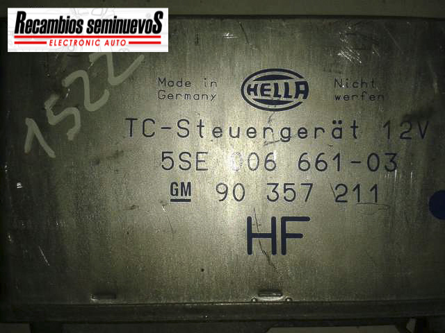 Calculator TRACCION HELLA OPEL VECTRA 5SE006661-03 / 5SE006661 03 / 5SE00666103 / 90 357 211 / 903572115SE006661-03 / 5SE006661 03 / 5SE00666103 / 90 357 211 / 90357211