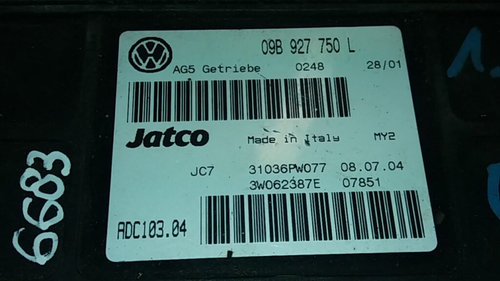 Calculator transmisie JATCO VOLKSWAGEN SHARAN 09B 927 750 L / 09B927750L / 31036PW077 / ADC103 04 / ...