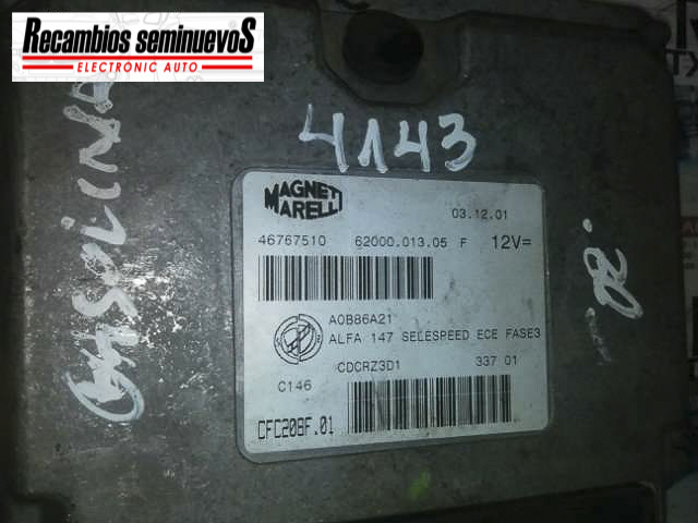 Calculator transmisie MAGNETI MARELLI ALFA ROMEO 147 46767510 / 6200001305 F / 6200001305F / CFC208F 01 / CFC208F0146767510 / 6200001305 F / 6200001305F / CFC208F 01 / CFC208F01