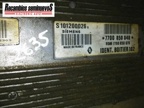 Calculator transmisie SIEMENS RENAULT CLIO 2 S101200026 B / S101200026B / 7700 850 076 / 7700850076 ...