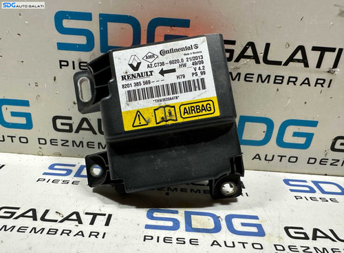 Calculator Unitate Modul Airbag Dacia Duster 1 HS 2010 - 2015 Cod 8201385569 [X3556]