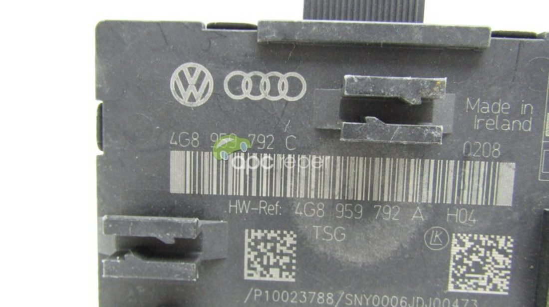 Calculator usa dreapta fata Audi A7 4G Sportback - Cod: 4G8959792C