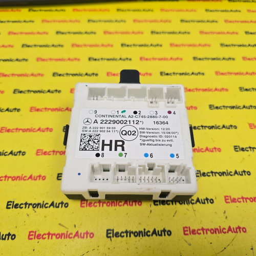 Calculator usa Mercedes S, C, W222 A2229002112, A2229015903,