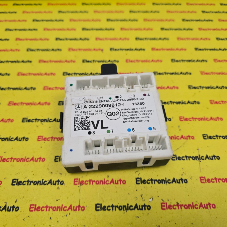 Calculator usa Mercedes S, C, W222 A2229009812, A2229015432,