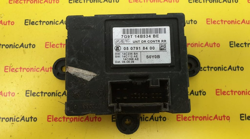 Calculator Usa Stanga Spate Jaguar XF, Volvo XC60, Ford Mondeo 4, 7G9T14B534BE, 0507918400