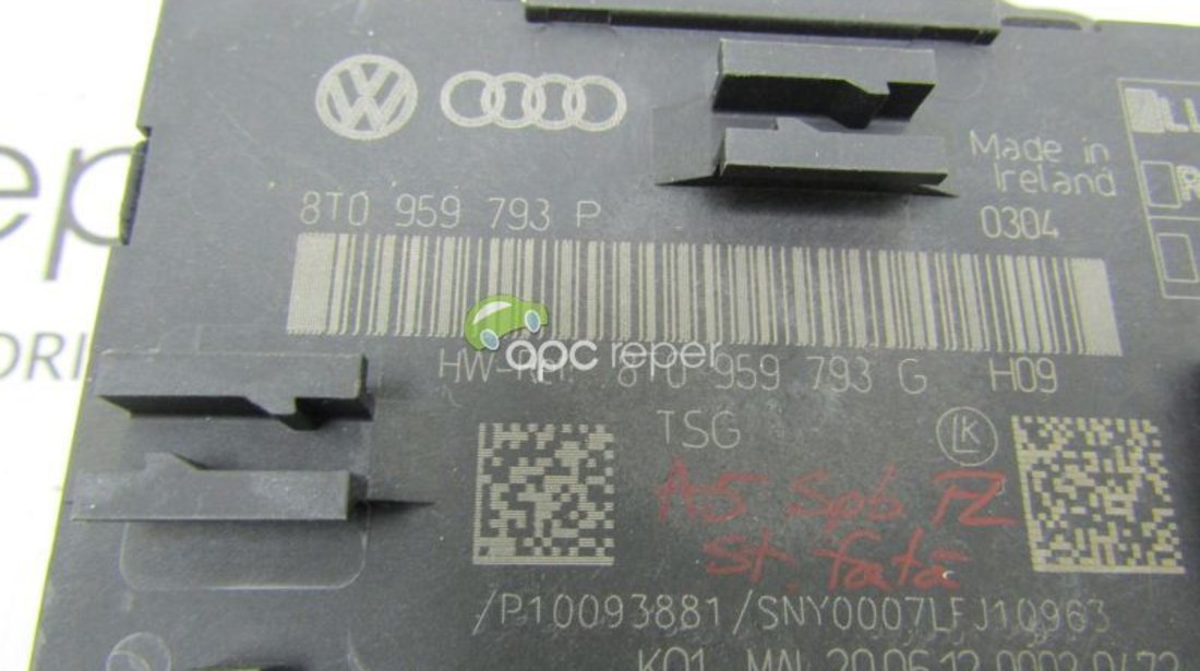 CALCULATOR USA STG FATA Audi A5 8T - 2014 cod 8T0959793G