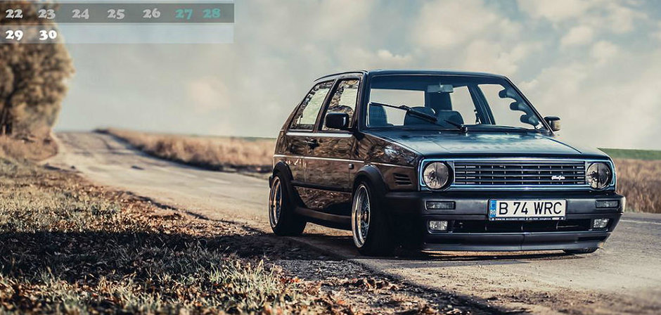 Calendar 2014 Volkswagen Golf 2 by Eugen Zecheru