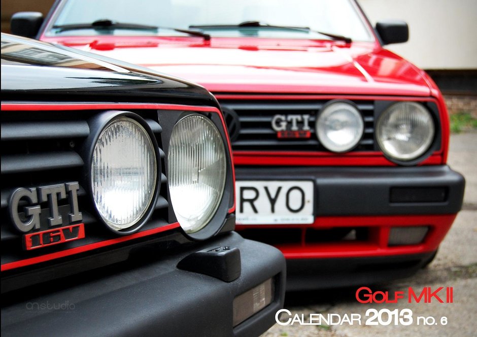 Calendar dedicat VW Golf 2 by Eugen Zecheru