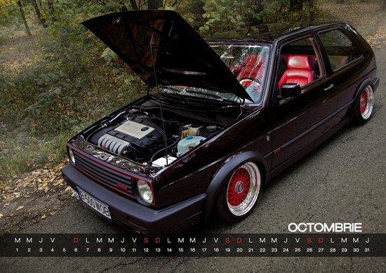 Calendar VW Golf 2