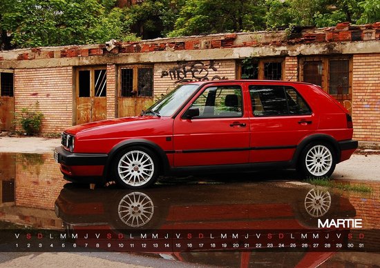 Calendar VW Golf 2